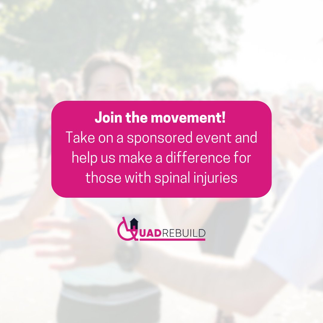 QuadRebuild18's tweet image. Make a difference with Quad-Rebuild! 🌟

Take on a challenge like running, fundraising, or hosting an event to support those with spinal injuries. 

🔗To get involved, visit: quad-rebuild.co.uk/sponsorship

#Sponsorship #SpinalInjurySupport #QuadRebuild
