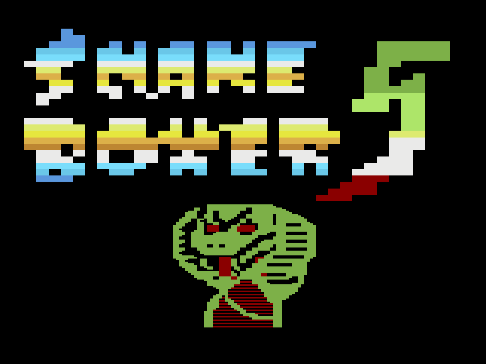 Strong Bad playing "Snake Boxer 5" on an Atari 2600 with some "friends"

Yes that title screen is actually running on the 2600.  As with all Atari 2600 things you can assume it was a pain to get it working.
