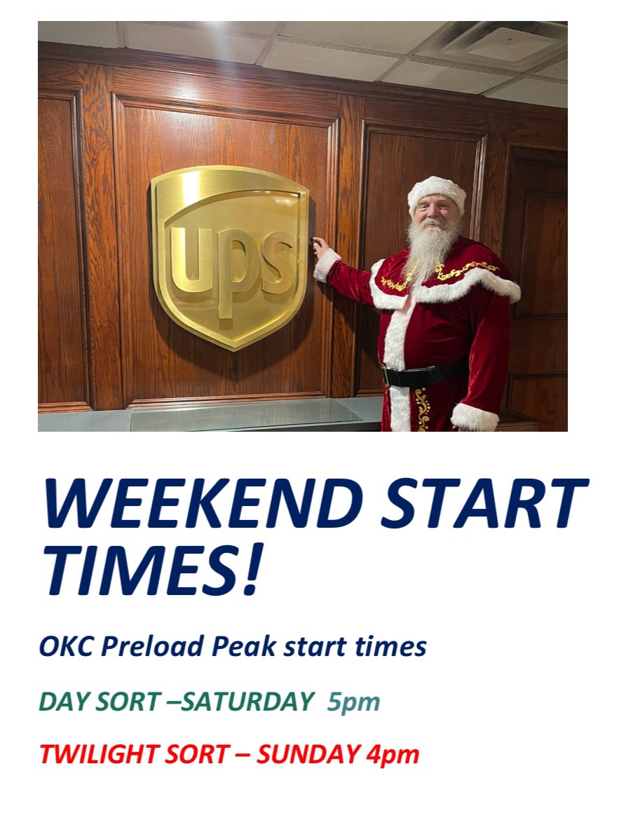 UPS OKC Preload tweet media