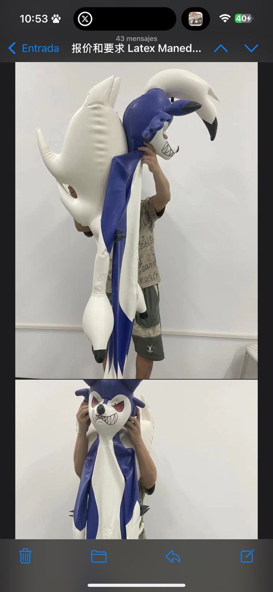 RubberShox's tweet photo. I bought a Lycanroc Latex Suit~
I'm gonna receive him on January - February ~
Thanks to a friend for helping me find the creator of the suit.
The people who own the suits ignored my questions...😒 #Rubberroc #latex #Furlatex #Furry #Rubberfur #Rubber #LycanrocSuit https://t.co/OMLBXxriEl