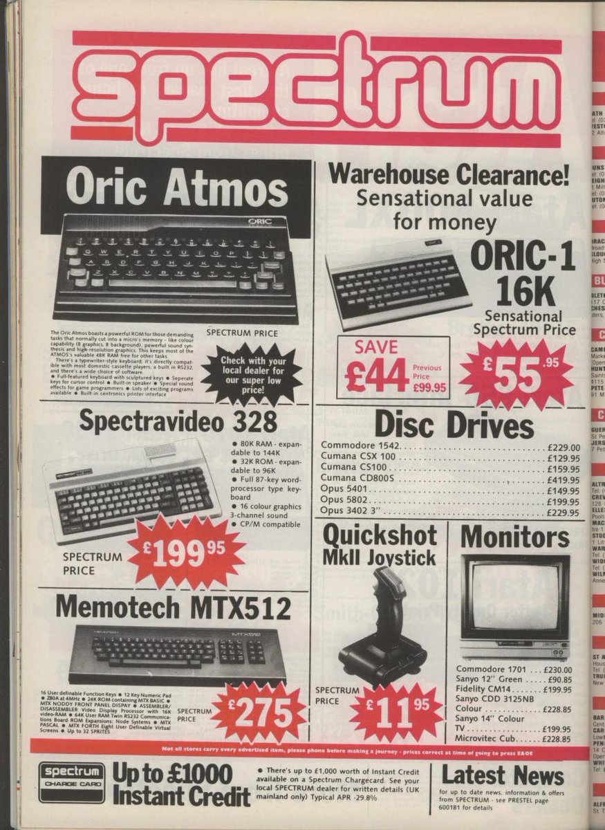 If you got a computer for Xmas 40 years ago, this is what it cost your parents in today's money:

C64: £636
C16: £445
Plus/4: £955
SX64: £2,546
BBC: £1,273
Electron: £636
QL: £1,273
Spectrum: £413
Atari 800XL: £538

Man, some of these were a monumental waste of cash!