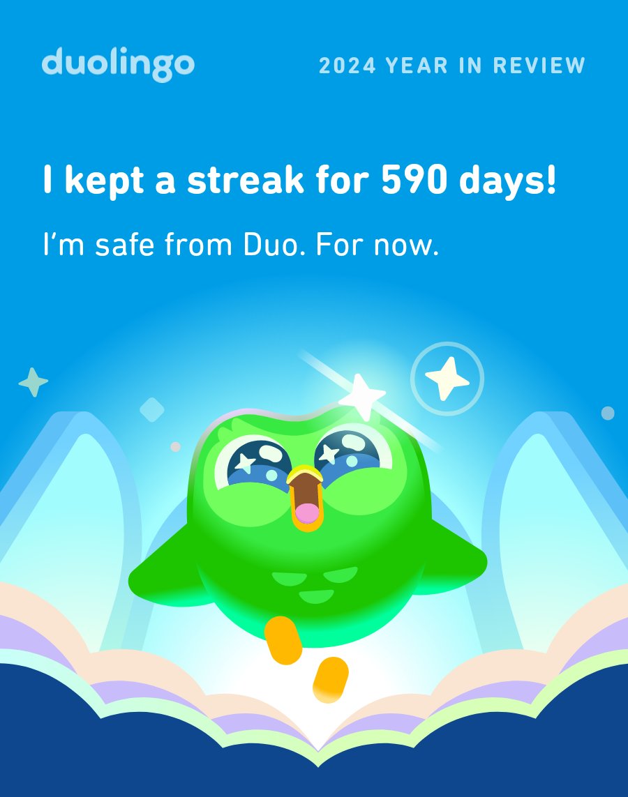 lccreationsuk's tweet photo. Are you safe from Duo this year? #Duolingo365 https://t.co/Q0isdL2joV