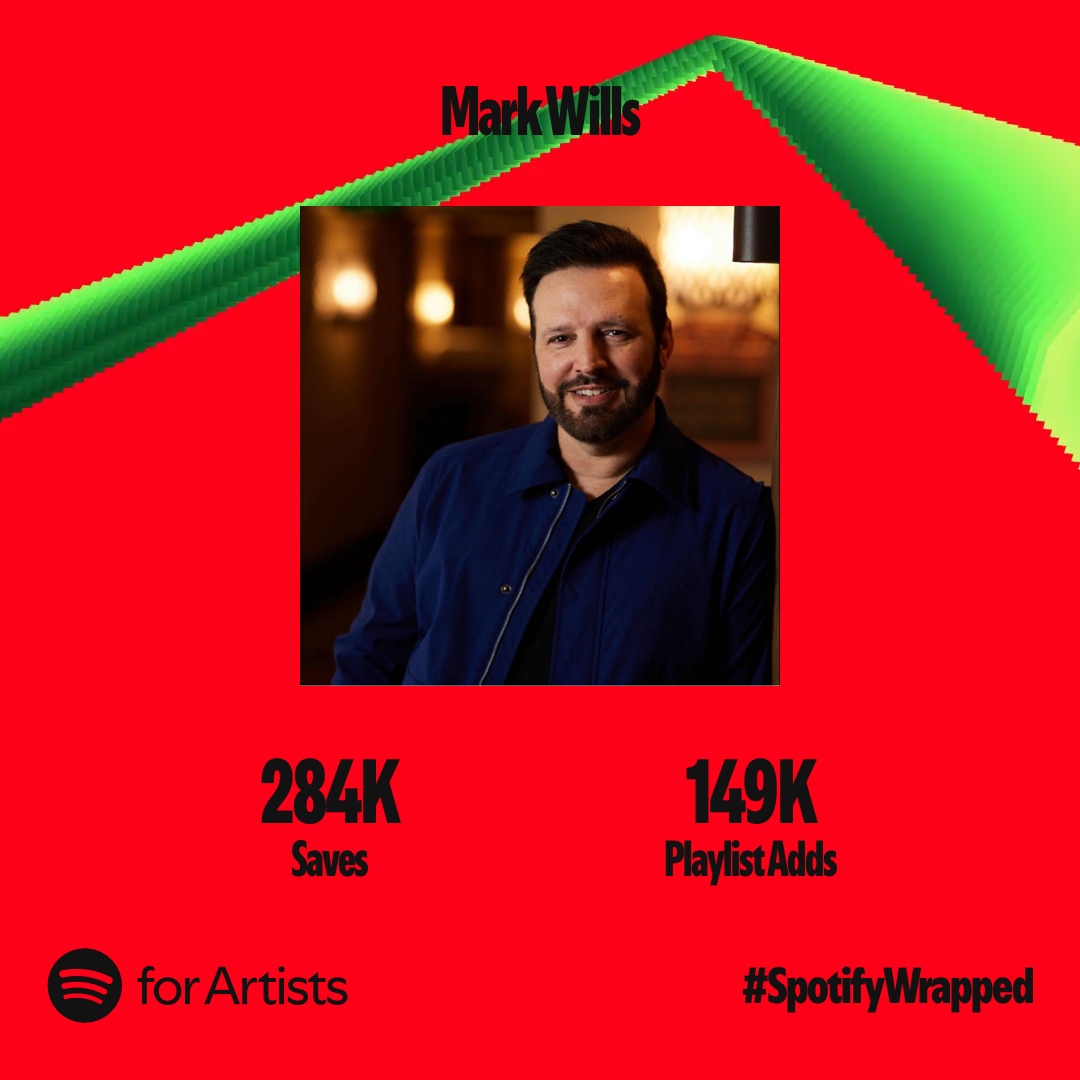 Which song was in your <a href="/Spotify/">Spotify</a> Wrapped this year? Thanks for making 2024 a year to remember. I'm excited for what's next...stay tuned! #SpotifyWrapped #MarkWills #CountryMusicc #Spotify