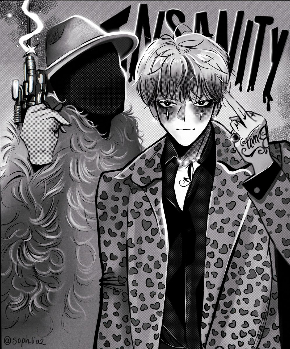 soph_lia2's tweet photo. These divas in manga style.  Insanity is giving you the finger in a loving way btw <3 
 #DPRIAN https://t.co/Iwsgh5GZP6