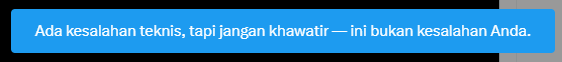 twitter memang lagi error kah ?