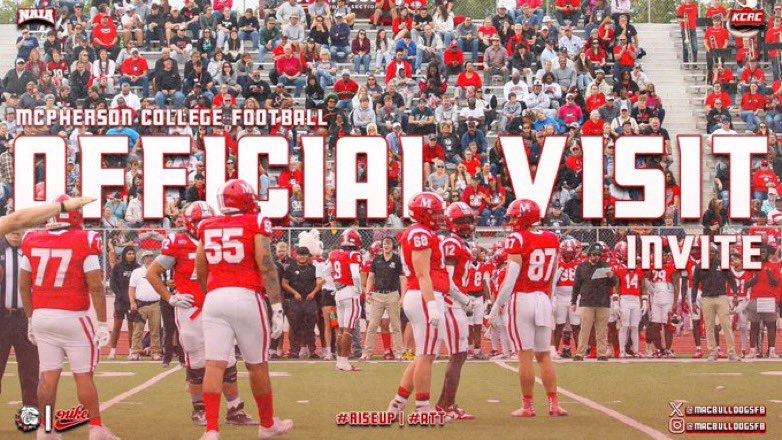 Cohen Fielder (@_cohenfielder) on Twitter photo Thank you <a href="/CoachLeppke/">Mitch Leppke</a> and <a href="/Kaden_Beavers/">Kaden Beavers</a> for the Official Visit invite. Can’t wait to get on campus soon and learn more about <a href="/MACBulldogsFB/">McPherson Football</a> ! <a href="/MPatterson_11/">Matt Patterson</a> <a href="/crabtree07/">Kyle Crabtree</a> <a href="/Bucks_Football1/">Buckhorn Football</a> <a href="/AL6AFootball/">Alabama6AFootball</a> <a href="/RecruitsAlabama/">Alabama Recruits</a> <a href="/ExpoRecruits/">Expo Recruits</a> <a href="/hspnrecruiting/">HSPNrecruiting</a> Thank you <a href="/CoachLeppke/">Mitch Leppke</a> and <a href="/Kaden_Beavers/">Kaden Beavers</a> for the Official Visit invite. Can’t wait to get on campus soon and learn more about <a href="/MACBulldogsFB/">McPherson Football</a> ! <a href="/MPatterson_11/">Matt Patterson</a> <a href="/crabtree07/">Kyle Crabtree</a> <a href="/Bucks_Football1/">Buckhorn Football</a> <a href="/AL6AFootball/">Alabama6AFootball</a> <a href="/RecruitsAlabama/">Alabama Recruits</a> <a href="/ExpoRecruits/">Expo Recruits</a> <a href="/hspnrecruiting/">HSPNrecruiting</a>