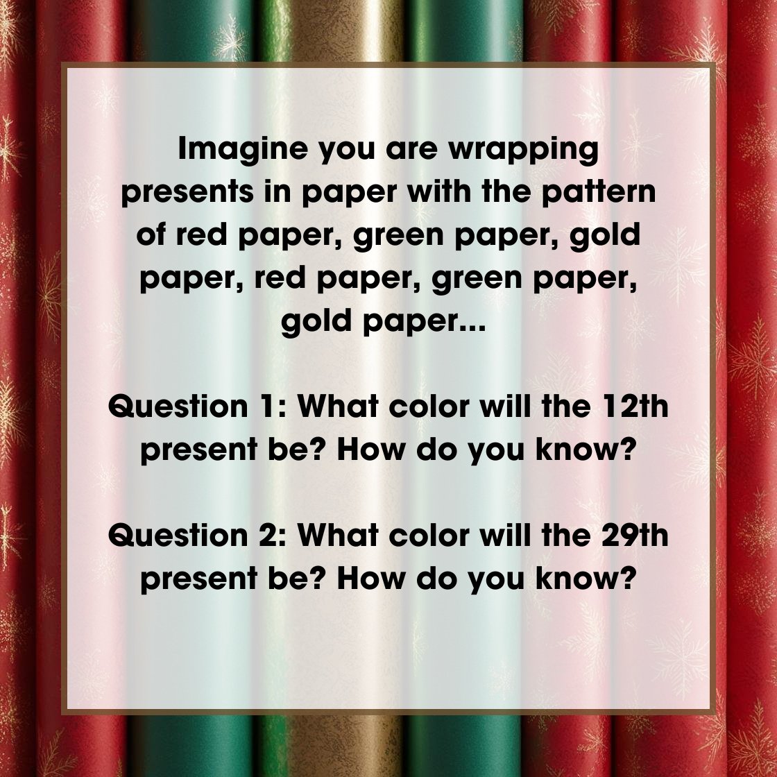 teach_explore's tweet photo. 🎄🧩 Countdown to Christmas with daily brainteasers! Challenge your kids (and yourself) with fun, festive puzzles designed to spark thinking and problem-solving. 🎁 Check out today's puzzle and get even more on the Raising Thinkers website! 🦌✨ https://t.co/AhmYBbzhCO