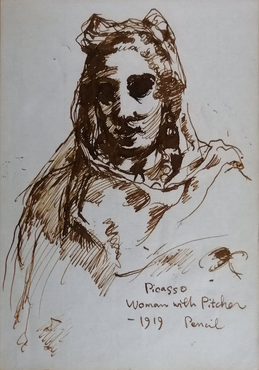 ◉画像1枚目と2枚目:1977年(藝大1年時) 18×12.6cmの紙に褐色のインク