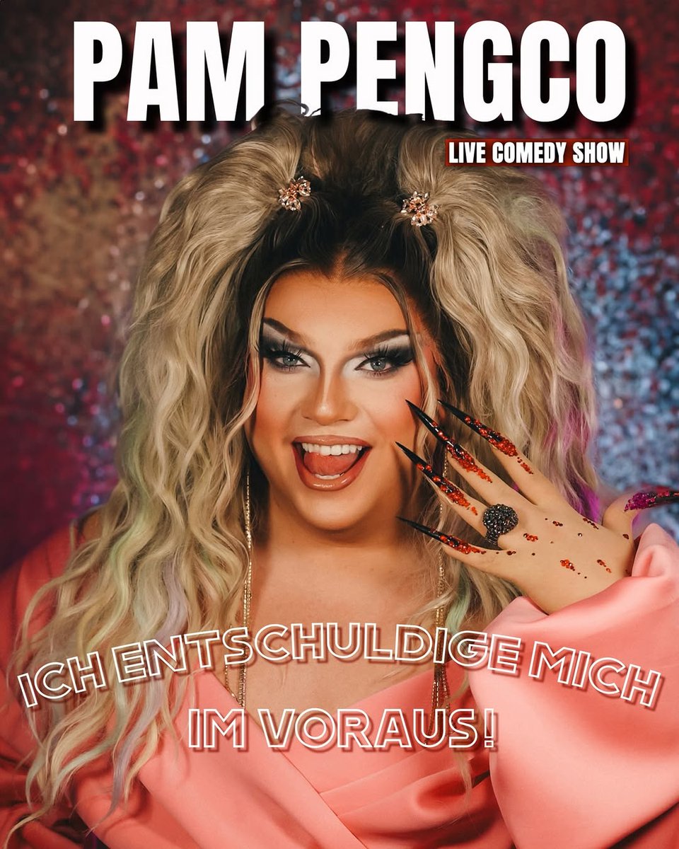 wernerm81's tweet photo. Hier habe ich einen super Tip für Euch!

Pam Pengco mit Ihrer Live-Comedy-Tour 
"Ich entschuldige mich im Voraus"
Weitere Infos &amp; Tickets bekommt ihr unter:
https://t.co/pJZSGqwdel

Und nun Tickets kaufen und Pam Pengco live erleben!

#pampengco #shashatainment https://t.co/hK7aPUiHYv