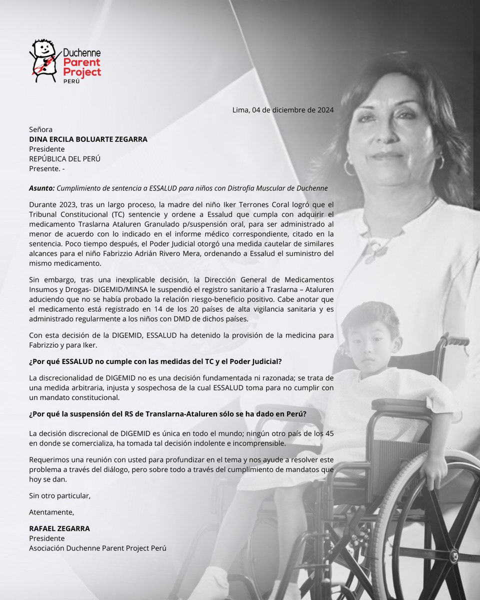Duchenne Parent Project Perú tweet media