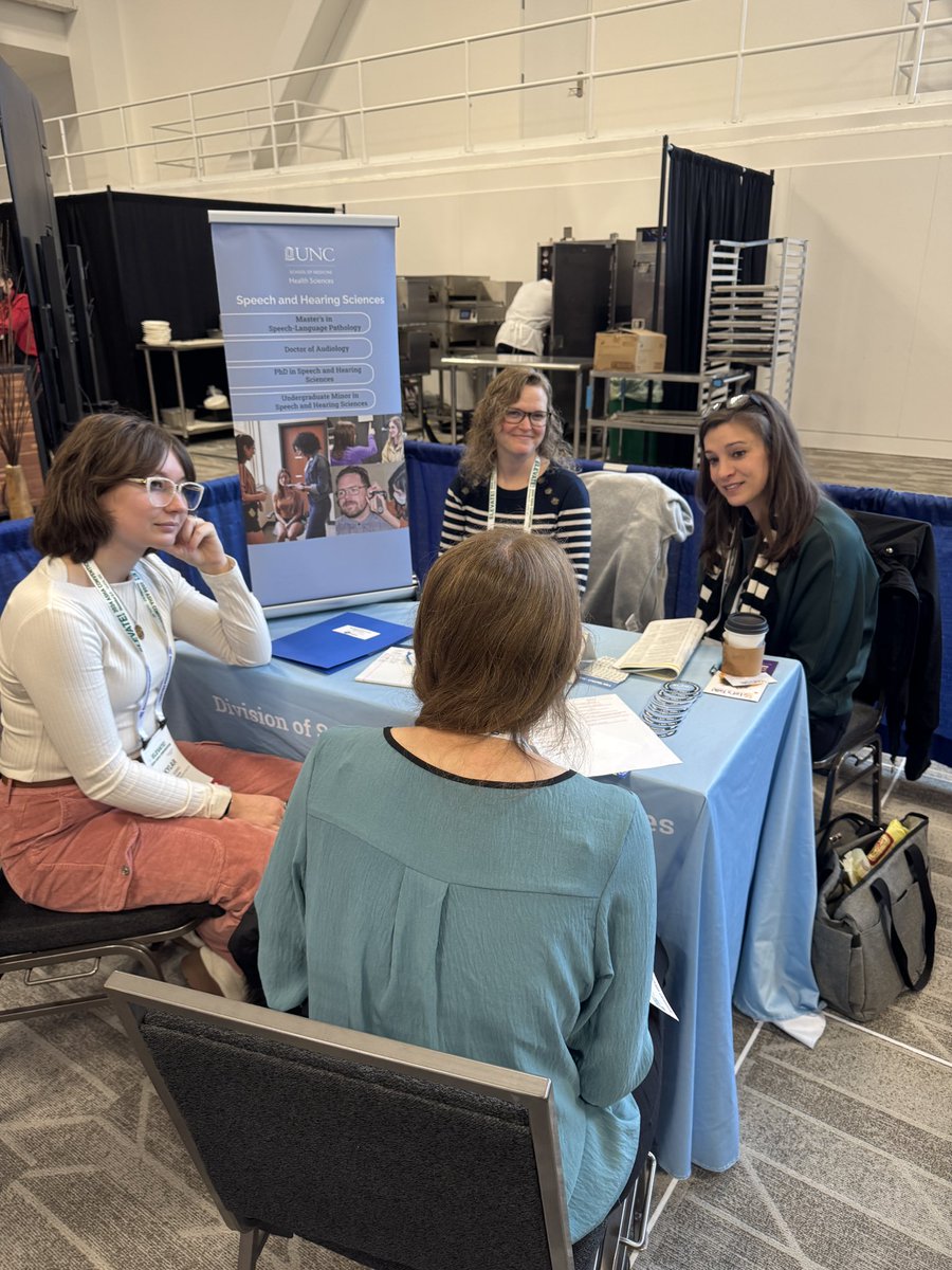 Hannah Siburt (@hsiburt) on Twitter photo #uncsphs faculty, student and alumni at the #AHSA24 Graduate School Fair. We enjoyed talking with many future SLPs and AuDs, thanks for stopping by! 🐏 <a href="/UNC_HealthSci/">Department of Health Sciences</a> #uncsphs faculty, student and alumni at the #AHSA24 Graduate School Fair. We enjoyed talking with many future SLPs and AuDs, thanks for stopping by! 🐏 <a href="/UNC_HealthSci/">Department of Health Sciences</a>