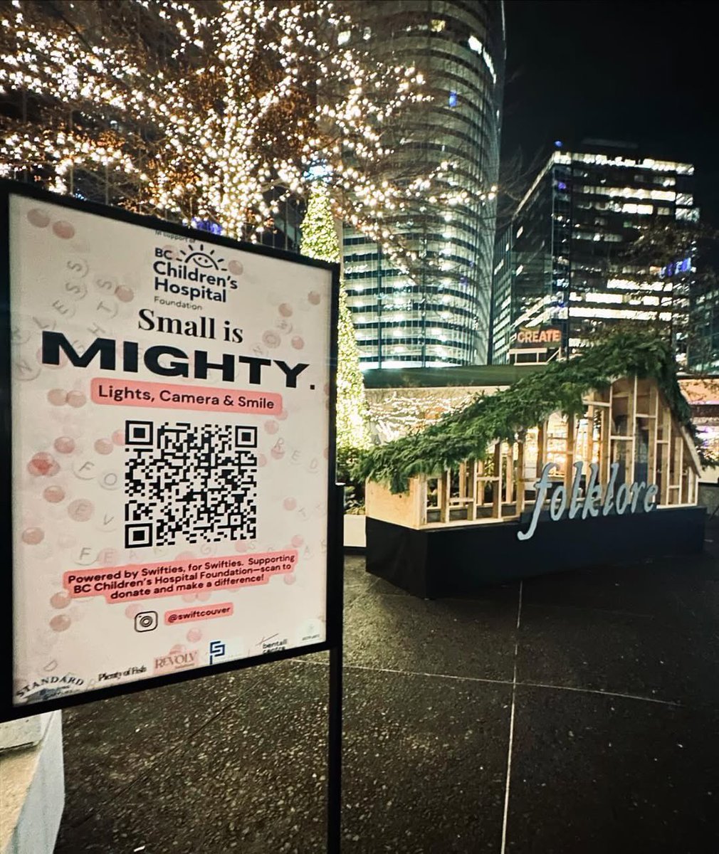 TSUpdating's tweet image. 🚨| After Taylor’s speech about how the folklore cabin belongs to Canada, Vancouver built a Folklore cabin at Bentall Centre for charity!!!