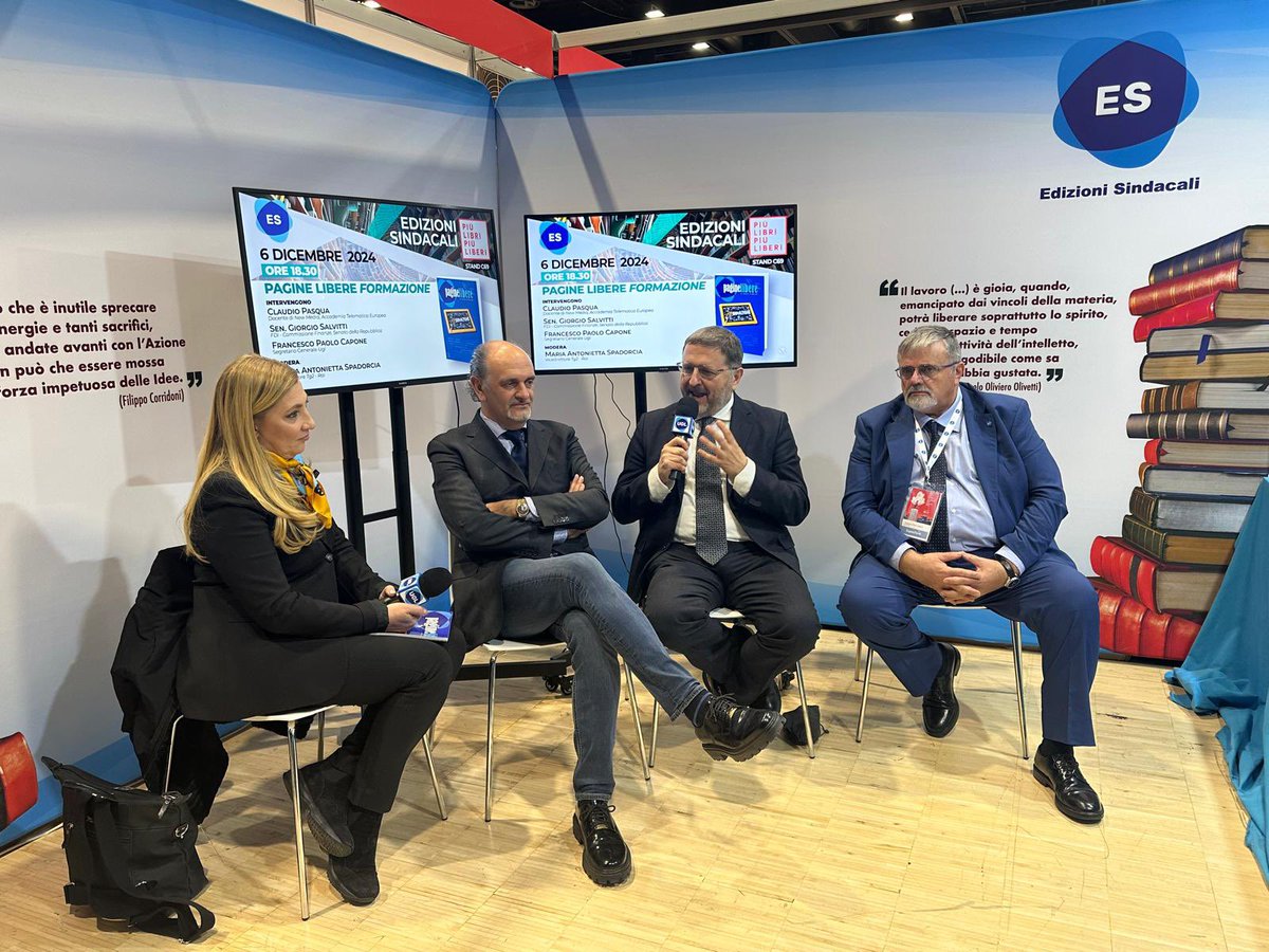 📚 Giornata intensa a “@piulibri24” allo stand di <a href="/EdizioniR/">Edizioni Sindacali s.r.l.</a>. 
#Cultura, #Azione e visione del #futuro.

🇮🇹 #Italia #UGL <a href="/UGLConf/">UGL Confederazione</a>