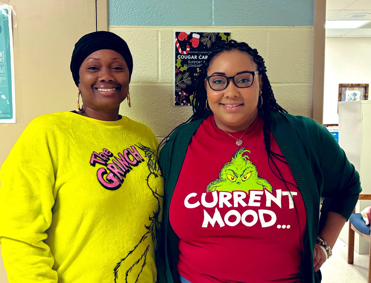 DrTMJohnson's tweet photo. Guess what our theme for today was? #staffspiritweek #4.75Daysbeforewinterbreak https://t.co/shIZVfIxTG