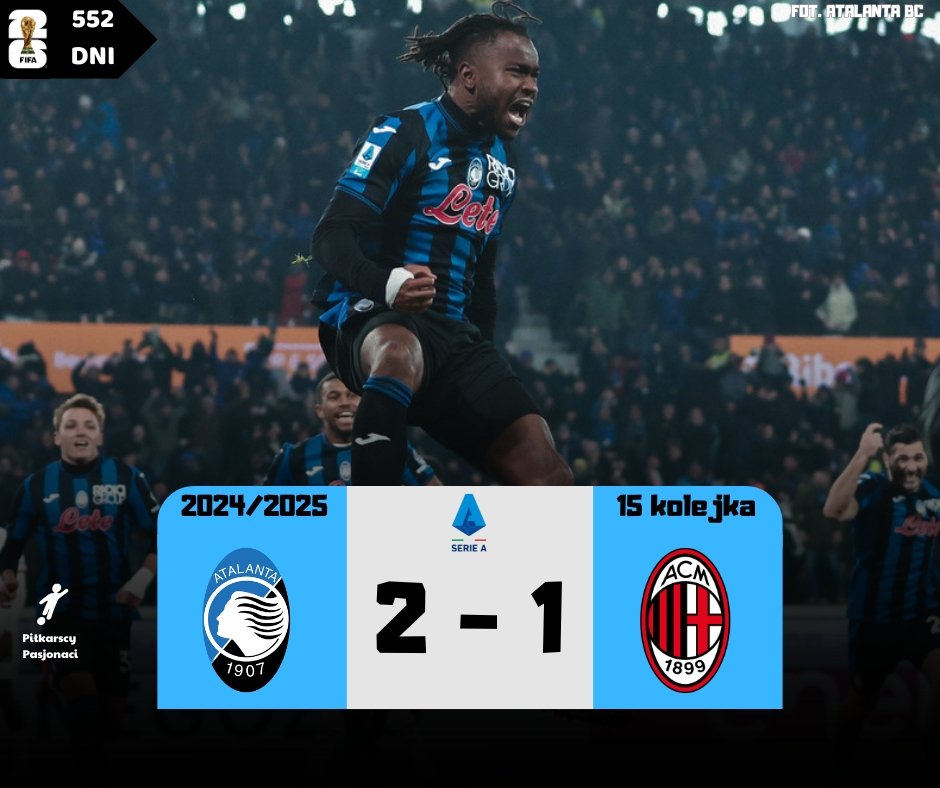 wofutbolu's tweet photo. #ATAMIL
❗Atalanta jest niesamowita, tym razem Milan poległ w starciu z maszyną Gasperiniego❗
🔵⚫ Atalanta 2:1 Milan 🔴⚫
⚽ Charles de Ketelaere 12'
⚽ Álvaro Morata 22'
⚽ Ademola Lookman 87' https://t.co/EpsIsnGXxN