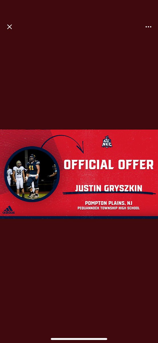 justin_gryszkin's tweet photo. Thanks to the Coaching staff At New England College, I have been honored to receive an Offer! Beyond grateful!!!! https://t.co/FiFQNaA59a