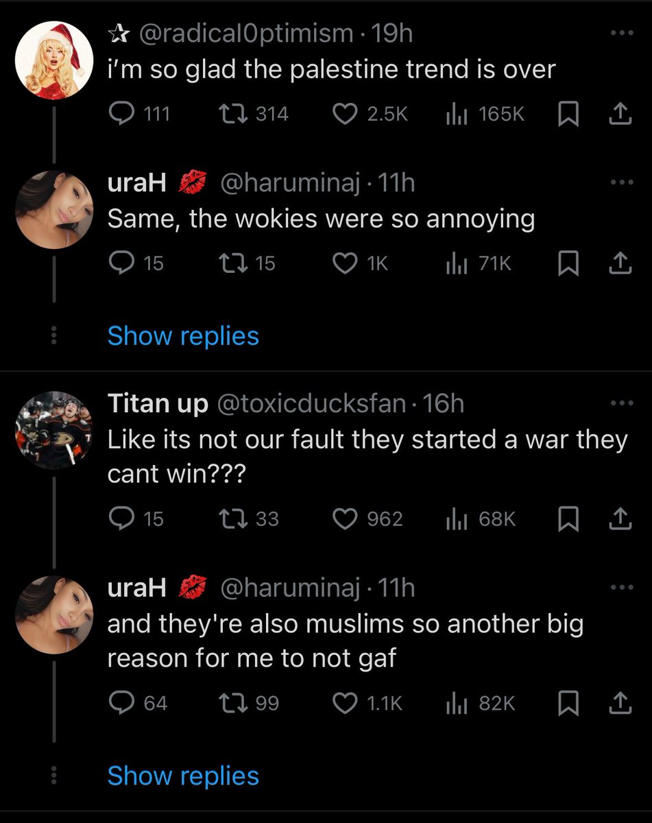 Y’all are acc horrible and self centred people