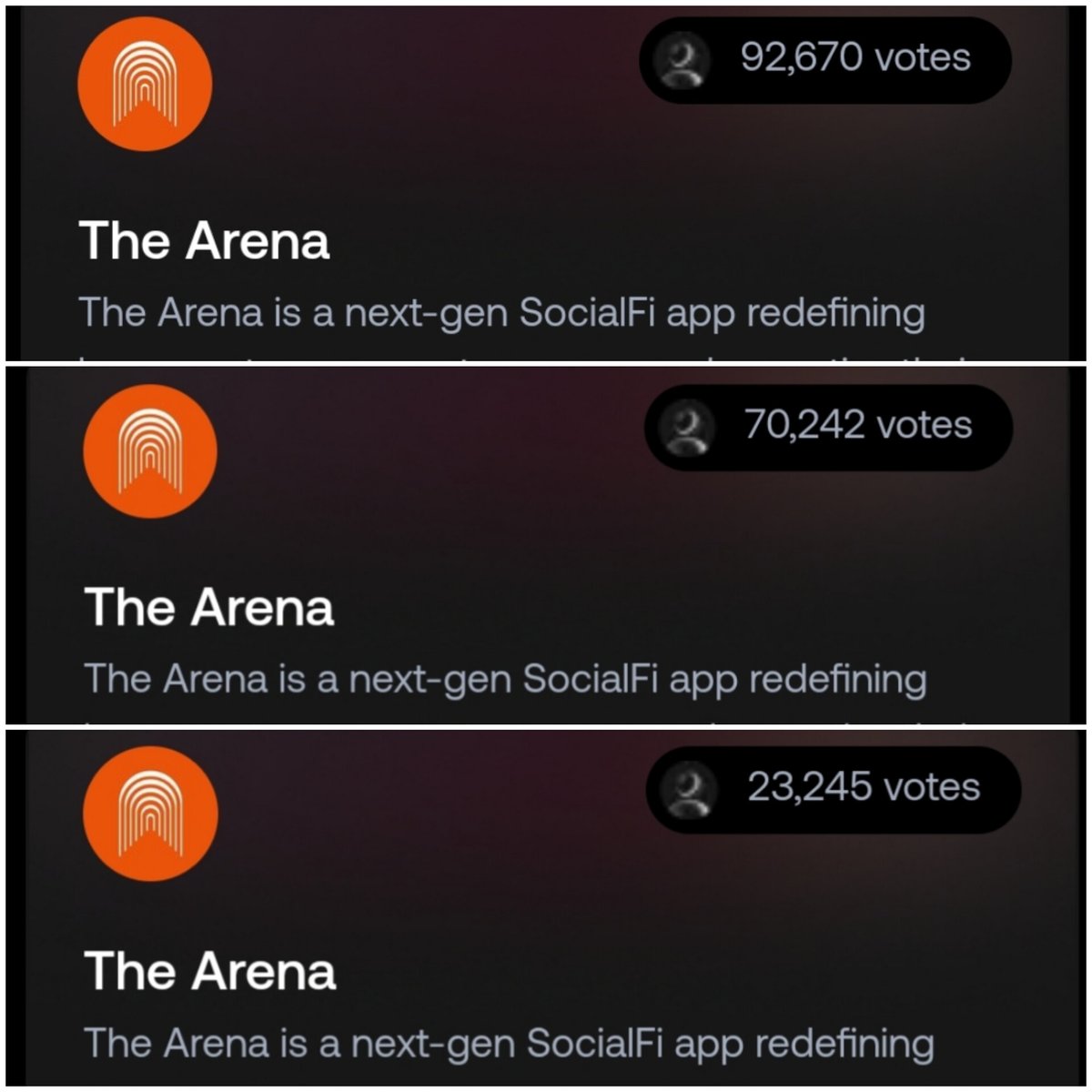 LadyRedPepe's tweet photo. I used 3 wallets to vote for @thearena! ⚔️😊❤️

✅ Total 186157 votes ✅

If you haven't voted yet, feel free to use my link... 🔺🐸🫴 https://t.co/NJLUkXDw0b

#Retro9000 #Avalanche #SocialFi https://t.co/BWZKPnLXAT