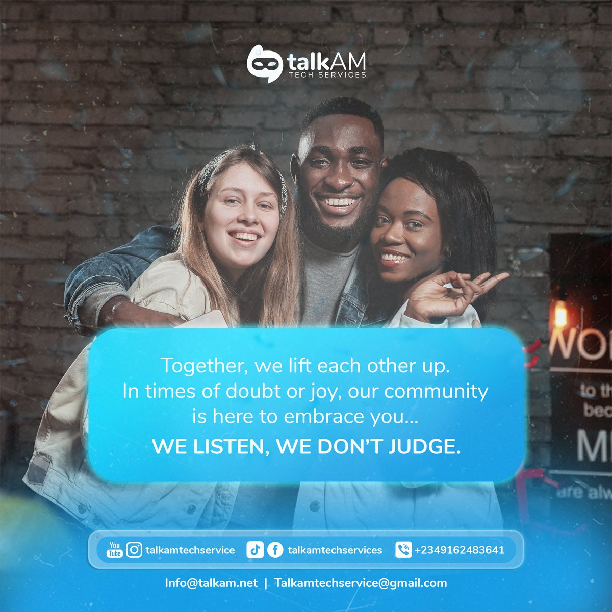 TalkAM_'s tweet image. At TalkAM, we listen , we don't judge but support ❤️

#Talkam #MentalHealthAwareness #TBT #ThrowbackThursday #MentalHealthMatters #SpeakUp #EndTheStigma #SelfCare #HealingJourney #MentalHealthSupport