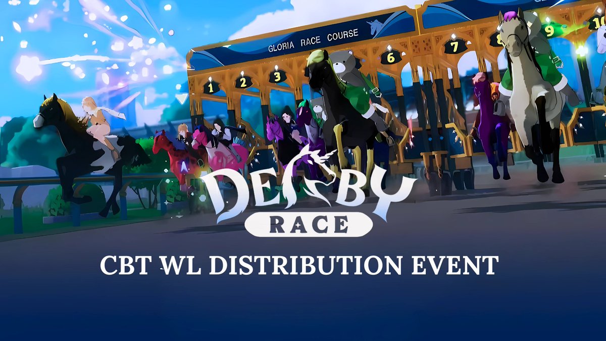 DerbyRaceGame's tweet photo. 🏇Derby Race CBT WL Distribution Event🏇

Don’t miss your chance to secure a spot!
WL Distribution: Until Dec 13th 23:59 UTC

🎫All WL winners receive exclusive reward!
🎮CBT participation offers even greater reward!!

#EverySecondCounts
🧵