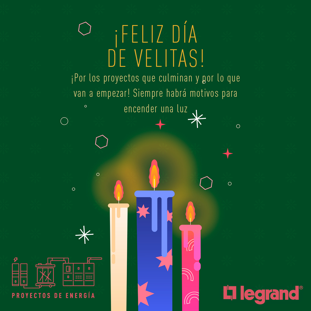 ¡Por los proyectos que culminan y por lo que van a empezar! Siempre habrá motivos para encender una luz, Feliz día de Velitas ✨🕯🕯🕯🎉

#DíadeVelitas
#Legrand
#LegrandColombia
#LegrandImprovingLives