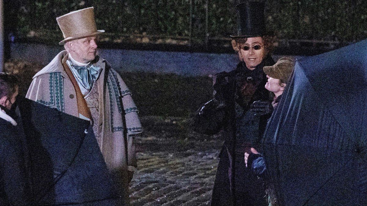 fabledfool's tweet photo. ONLY ONE MONTH UNTIL GOOD OMENS STARTS FILMING AGAIN. https://t.co/gdSo8El87m