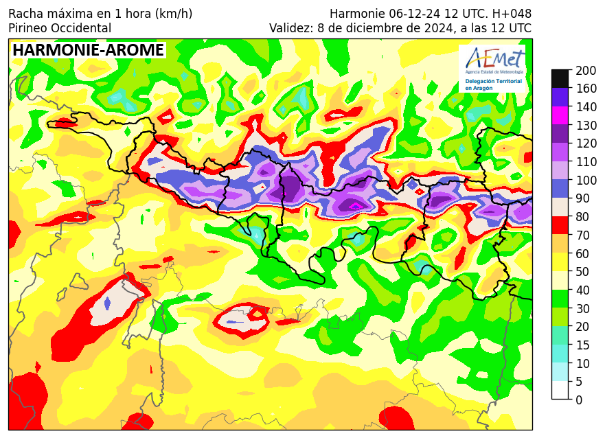 AEMET_Aragon's tweet photo. Compara #nieve❄️nueva acumulada prevista por modelo Harmonie hasta media noche lunes 09/12/24 en macizos #Pirineos #Huesca y variaciones muy marcadas de espesor por la #ventisca con #rachas #viento que pueden alcanzar 140 km/h. Hoy emitimos 1º BPA
https://t.co/KWp4xoC161 https://t.co/05QFmEbgD6