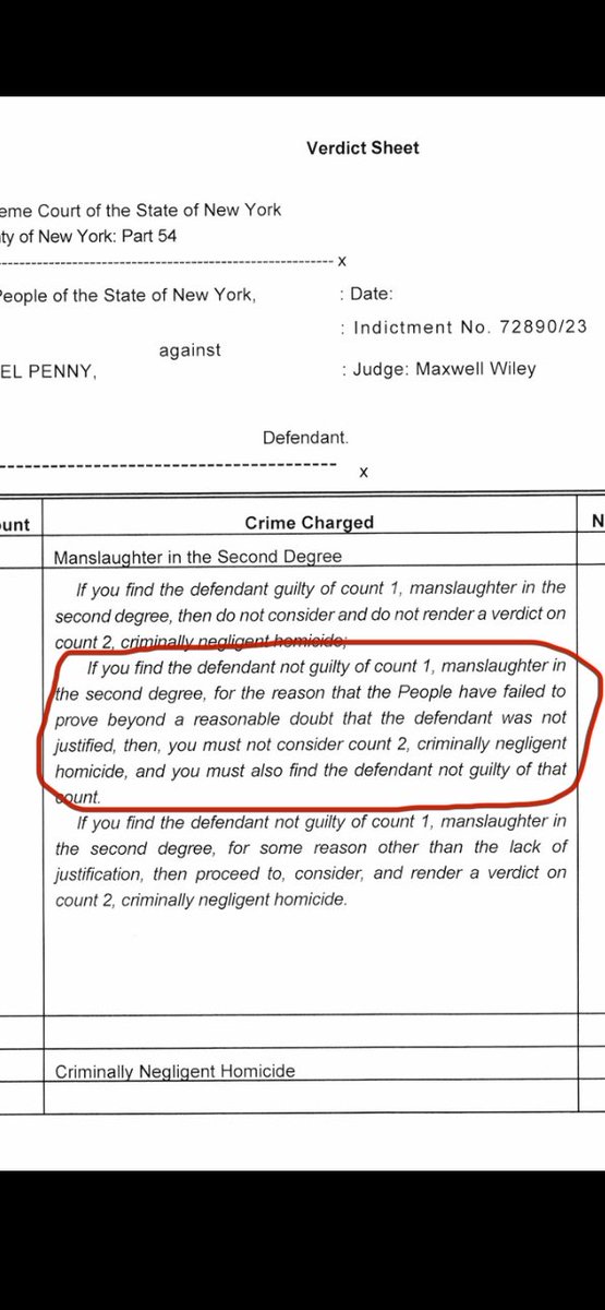RealHickory's tweet image. I'm no lawyer, but the judge dismisses the voluntary manslaughter count due to a hung jury, but allowing the jury to deliberate on the lesser charge goes against the original jury instructions by this judge doesn't it? What am I missing here? Judicial misconduct?
