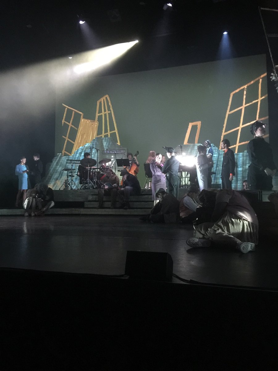 rusty12310's tweet photo. Trinity Labans new musical Urinetown Not the catchiest Of title but turns out it is a satire on Capitalism/ Climate Change Sharp script superb choreography Brilliant music singing &amp; dancing and such energy and enthusiasm from the students Magical ! https://t.co/iUAxVQlZAB