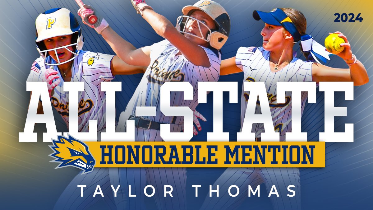 Wolverine Softball (@pacssoftball) on Twitter photo Congratulations to Senior Taylor Thomas on her All-State Honorable Mention!!!
<a href="/tayylor_thomass/">Taylor Thomas</a> was solid at 1st base with only 5 errors in her 4 year career at Prince 🤯.
At the plate this year Taylor had 37 RBIs, 8 doubles, 3 triples, 4 HRs, walked 26 times in 36 games. Congratulations to Senior Taylor Thomas on her All-State Honorable Mention!!!
<a href="/tayylor_thomass/">Taylor Thomas</a> was solid at 1st base with only 5 errors in her 4 year career at Prince 🤯.
At the plate this year Taylor had 37 RBIs, 8 doubles, 3 triples, 4 HRs, walked 26 times in 36 games.