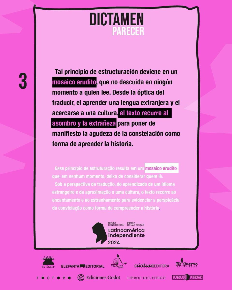 🎉 La impresionante obra de Marina Berri, “Alfabeto ruso”, ganó el <a href="/premionoficcion/">Premio de No Ficción Latinoamérica Independiente</a> Latinoamérica Independiente. ¿Sabes por qué? Acá te lo dicen los jurados.

❤️‍🔥Muy pronto este libro estará disponible en 9 países, publicado por 9 editoriales independientes.

#LeoIndependiente