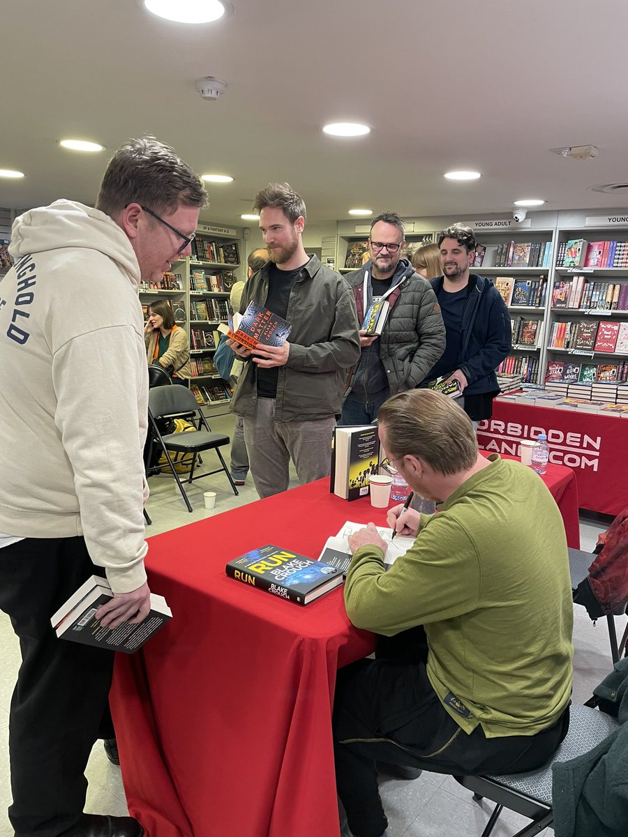Francesca Pathak (@fpathak) on Twitter photo What a day for <a href="/blakecrouch1/">Blake Crouch</a> - so wonderful to have him in the UK to sign copies of all of his books, including some very special copies of Famous. Thanks to <a href="/GoldsboroBooks/">Goldsboro Books</a> and <a href="/ForbiddenPlanet/">Forbidden Planet</a> 🕶️ What a day for <a href="/blakecrouch1/">Blake Crouch</a> - so wonderful to have him in the UK to sign copies of all of his books, including some very special copies of Famous. Thanks to <a href="/GoldsboroBooks/">Goldsboro Books</a> and <a href="/ForbiddenPlanet/">Forbidden Planet</a> 🕶️