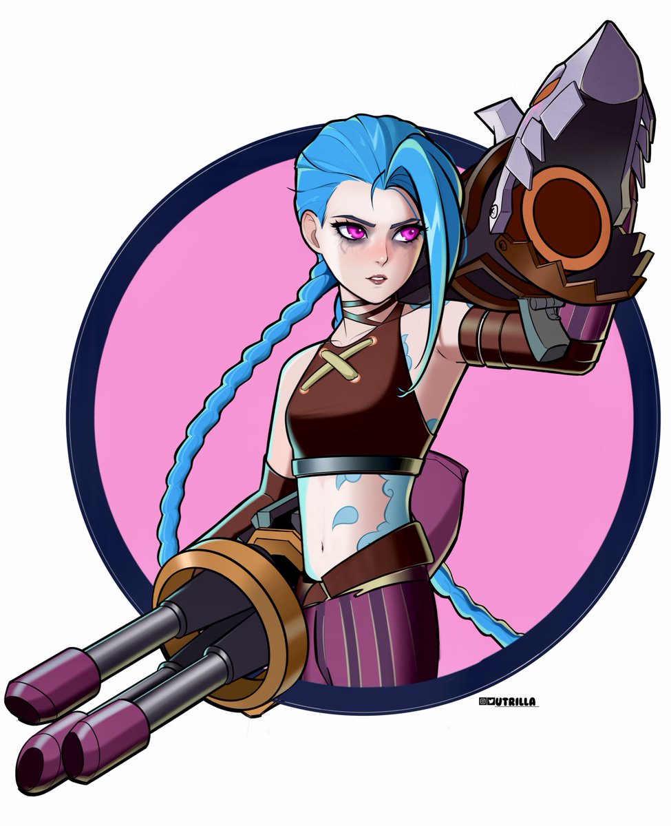 Jinx! 💙💜 for anyone watching Arcane out there. Loving the wave of fan art so figured I’d contribute.. #Jinx