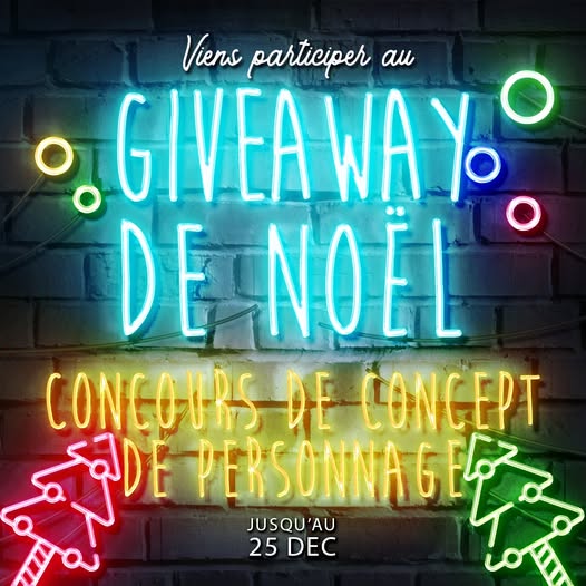 Time To Roll (@time_to_roll) on Twitter photo C'est déjà Noël sur <a href="/Time_To_Roll/">Time To Roll</a>
Cette année, on vous propose un give away.
Proposez un concept de personnage en trois mots , décrivez votre concept en moins de 200 caractères et laissez la commu voter pour son concept préféré. Pour participer : discord.gg/gcUPfhYdmH 🧑🎄📷 🎄 C'est déjà Noël sur <a href="/Time_To_Roll/">Time To Roll</a>
Cette année, on vous propose un give away.
Proposez un concept de personnage en trois mots , décrivez votre concept en moins de 200 caractères et laissez la commu voter pour son concept préféré. Pour participer : discord.gg/gcUPfhYdmH 🧑🎄📷 🎄