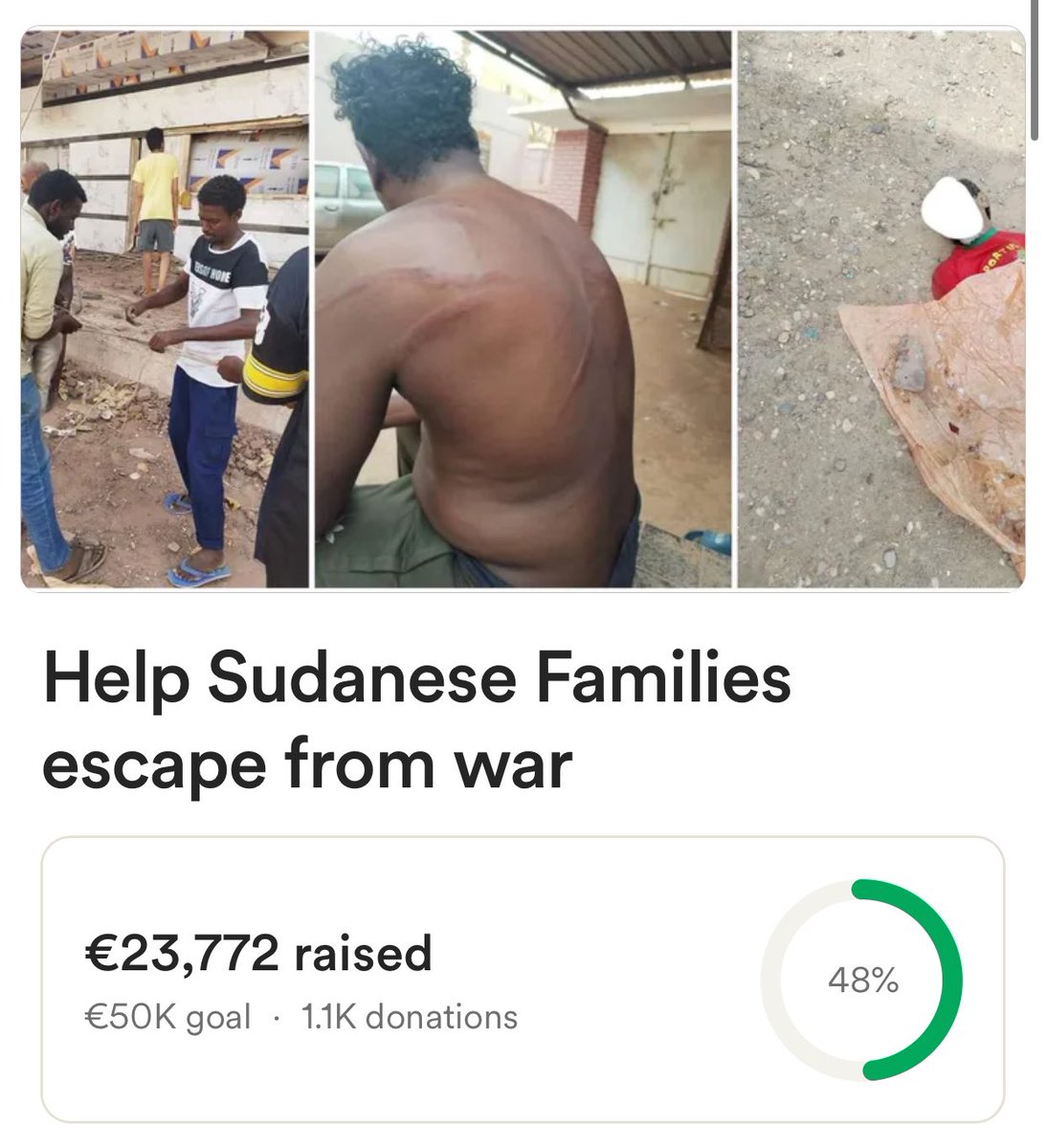 shimmeringolds's tweet photo. Please help AbuBakr with this fundraiser to help multiple Sudanese families as they struggle to escape Sudan! ‼️🇸🇩

This is taking a toll on him, his depression, stress, and anxiety. Please, it’s the month of giving; Please help these families!

DONATE 👉 https://t.co/1RgseaW4m6 https://t.co/ugoR5EZxww