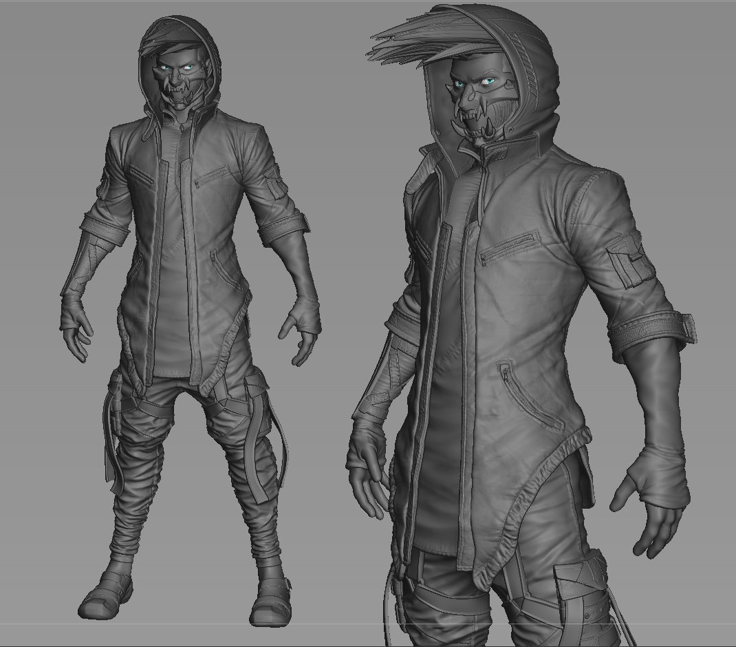 reyess806's tweet photo. Wip: Yang with a Cyberpunk twist. https://t.co/ePa88nipbR