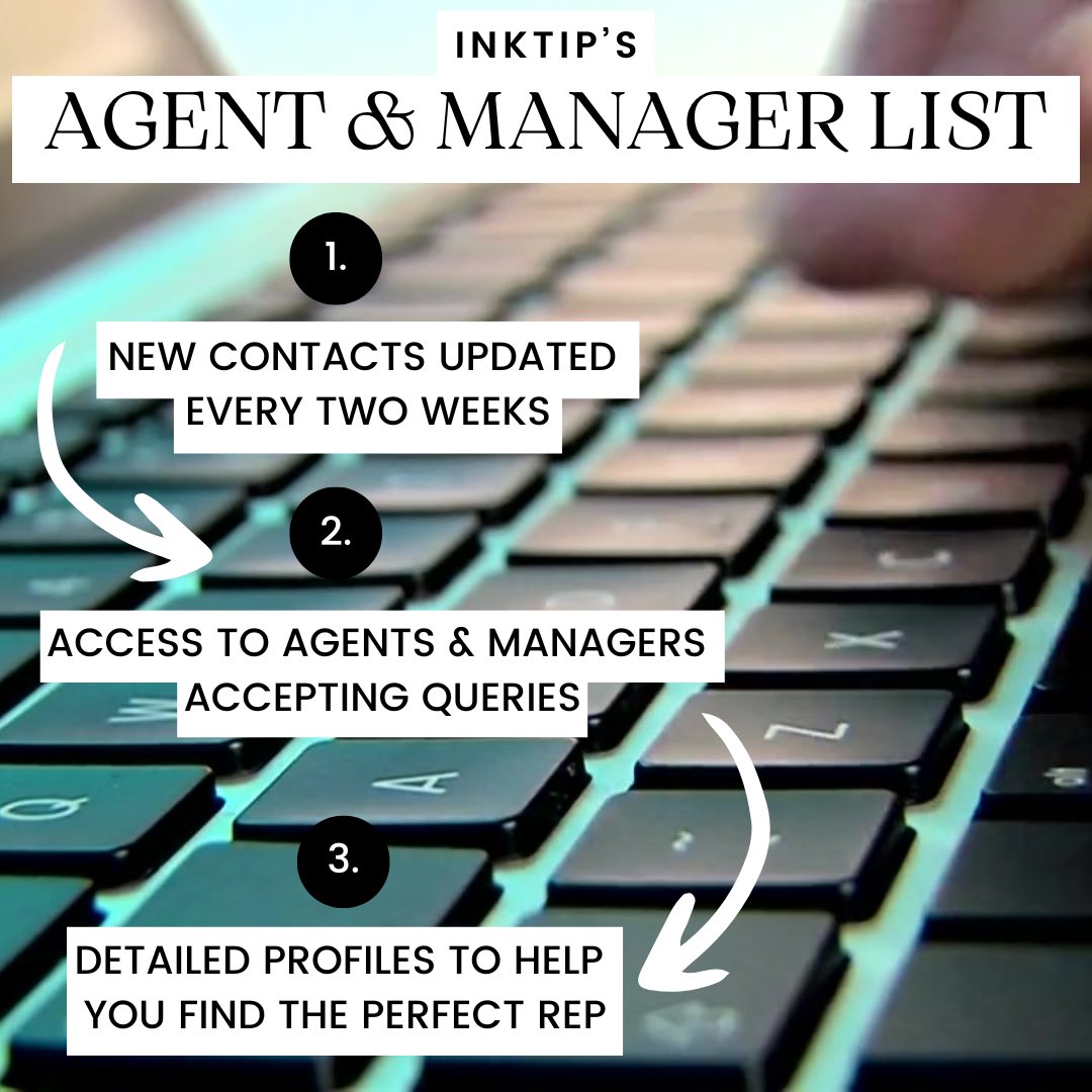 InkTip is the place for producers and screenwriters to connect. Our new feature for InkTip Pro Members: Agents &amp; Managers! Sign up for InkTip Pro to unlock new reps to query every 2 weeks!
 
InkTip: 400+ movies made. 3200+ scripts optioned. 400+ writers repped.
 
#Screenwriting