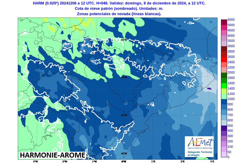 AEMET_Aragon's tweet photo. @pepe_castan @meteosojuela @RAM_meteo @Stormyalert @meteodelnorte @meteoformigal @lugaresdenieve @meteoduruelo @meteoclimaesp @CyNPirineos @Meteonavarra_ Claro, porque el cambio de masa de aire se produce mañana por la tarde, la #cotadenieve está todavía muy alta. https://t.co/xUZtJIWtyd