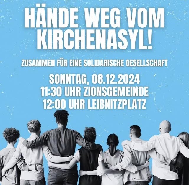 MelanieBergma18's tweet photo. 🕯️🕯️Advent mal anders: diesen Sonntag verteidigen wir aus aktuellem Anlass in #Bremen das #Kirchenasyl: Demo um 12 Uhr auf dem Leibnitzplatz 💪 https://t.co/LNJPvpSFPf