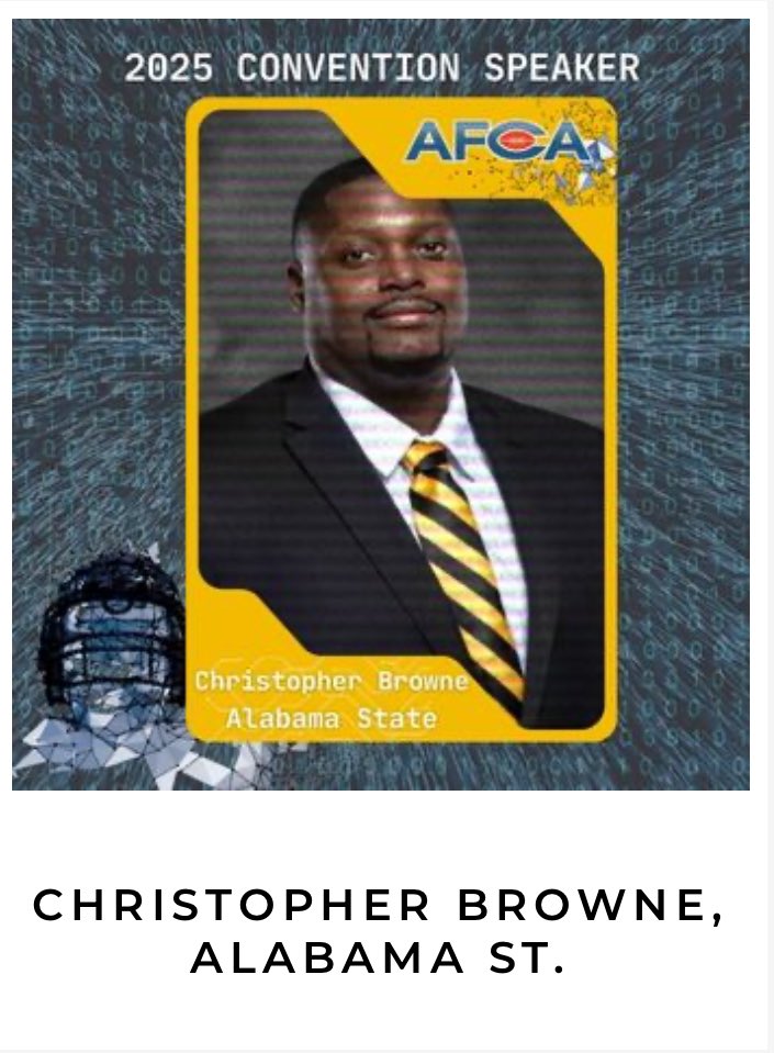 Christopher Browne, MBA (@coachbrowne72) on Twitter photo Excited to be a Featured Speaker at the @weareafca Coaches convention Next year in Charlotte.  #Swarmas1🐝 #Thepurposesdrivenlife #TrillOLPlay⛏️ Excited to be a Featured Speaker at the @weareafca Coaches convention Next year in Charlotte.  #Swarmas1🐝 #Thepurposesdrivenlife #TrillOLPlay⛏️