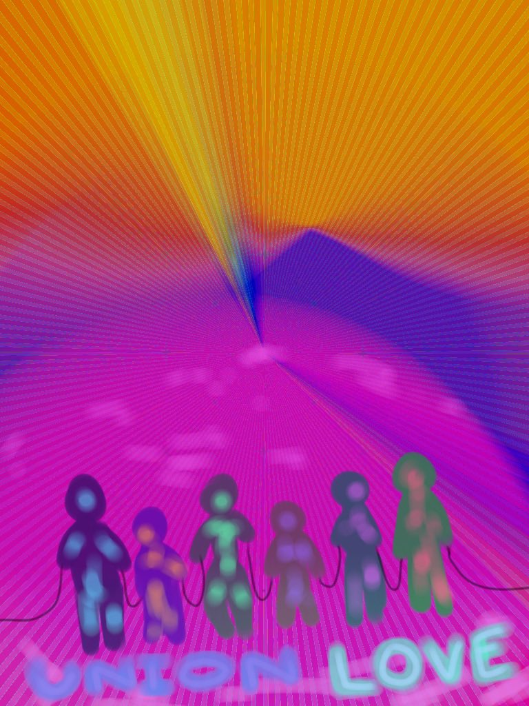 ChipotleUnionT's tweet photo. We are all locked in to pursue the goal of what it means to reach the end of the rainbow. #Unionart #Unionlove poster art potential at its finest. /angelina https://t.co/gKwTkXoKpb
