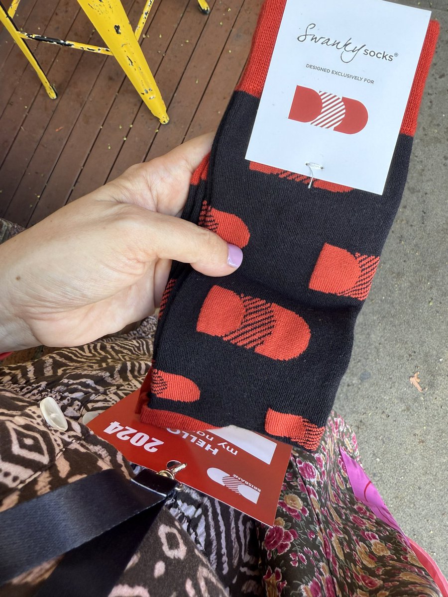 🧦My first pair of DDD socks!

<a href="/DDDBrisbane/">DDD Brisbane</a> #DDDBNE