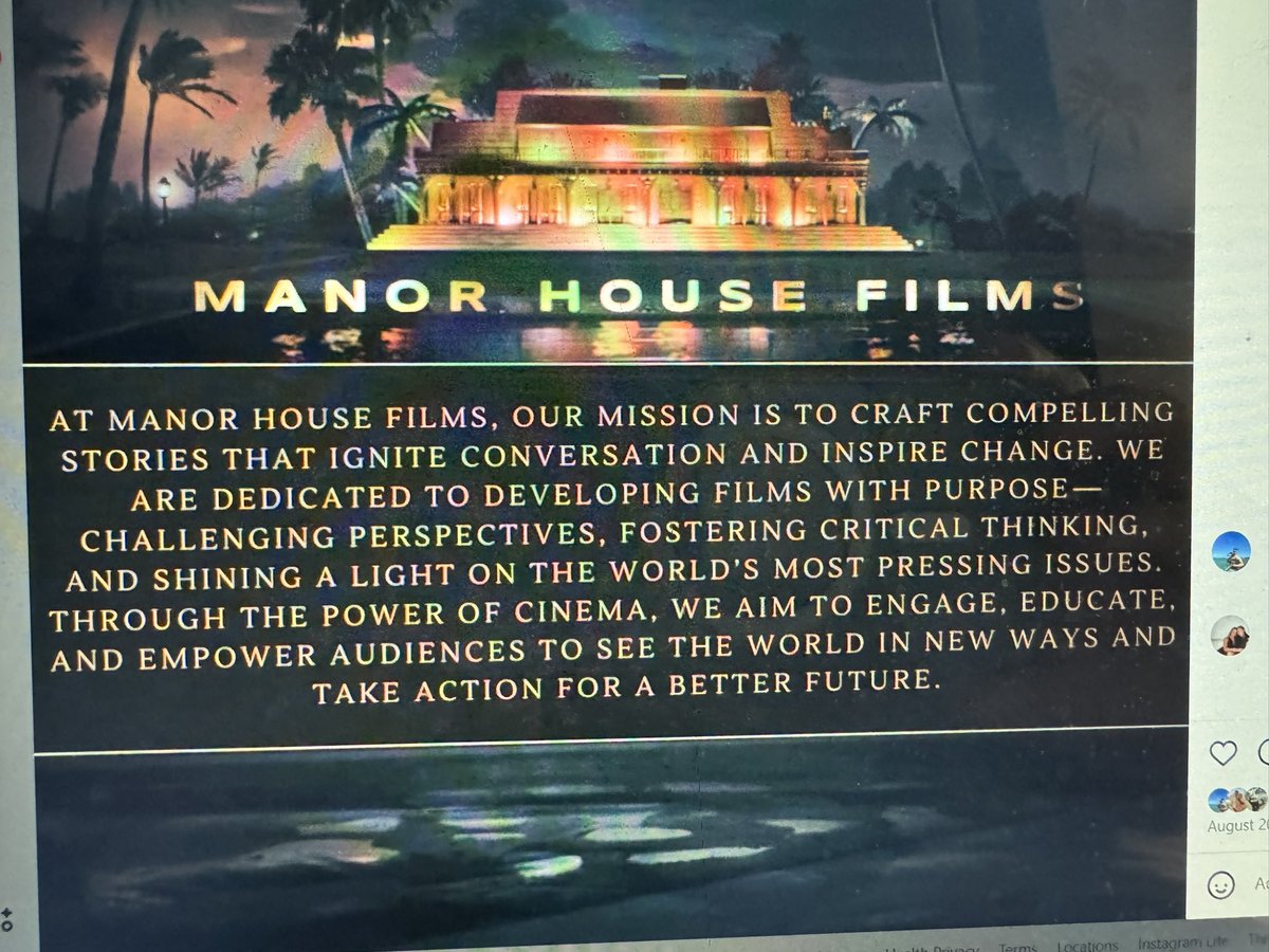 American Patriots need to check out my two films and follow my new film studio Manor House Films  <a href="/Film_ManorHouse/">Manor House</a> .  The news media and Hollywood have some serious issues and I'm using my resources to create a new type of movie studio:  

"The Prince"  coming out in May '25