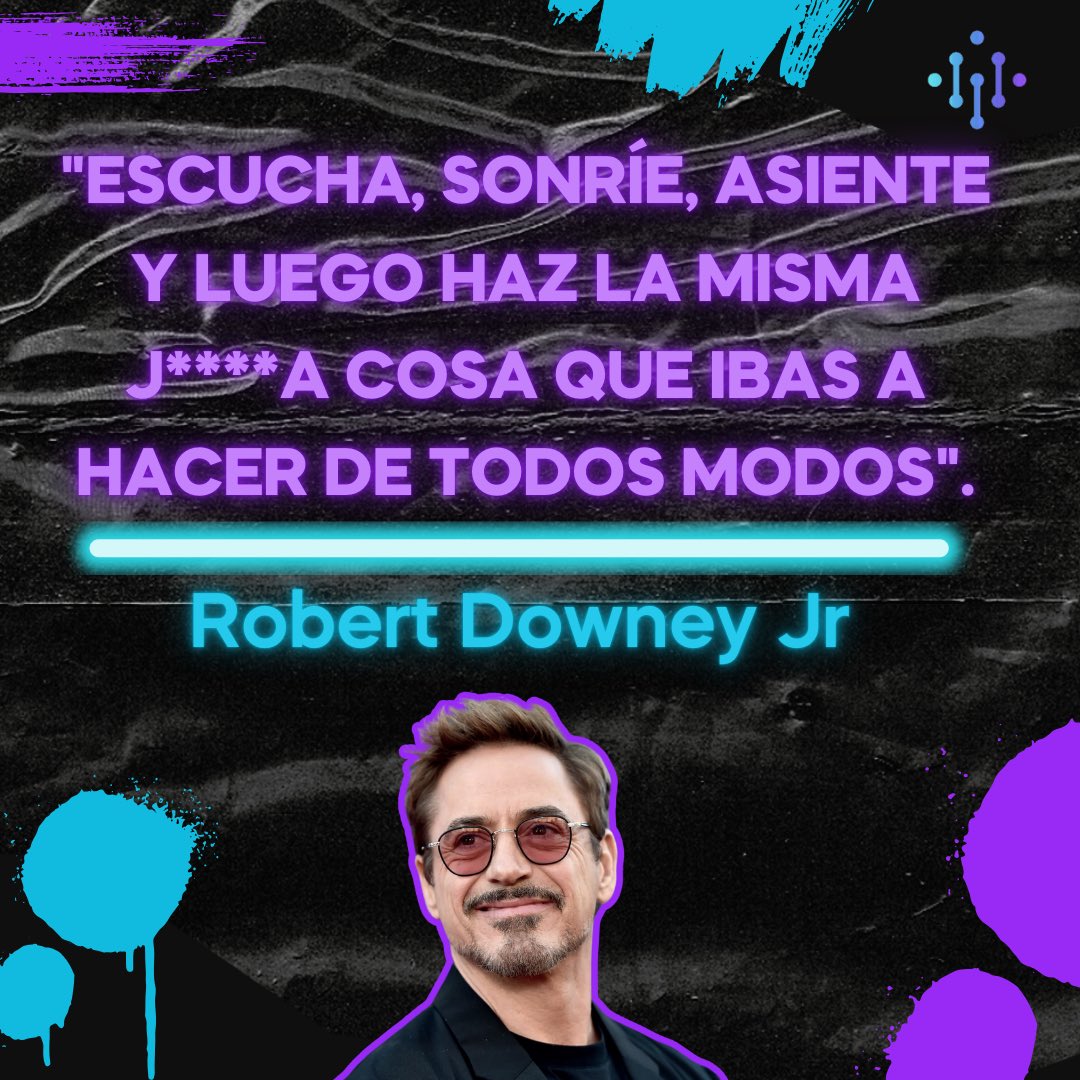 MetaMetricsMx's tweet photo. 🔏 En esta ocasión es el actor Robert Downey Jr. quien encabeza la #FraseGeek ✨ de esta semana.
#quotes #cine #movie #legends #films #music #love #artist #lovequotes #ironman #avengers https://t.co/Q7ONIEQ62q