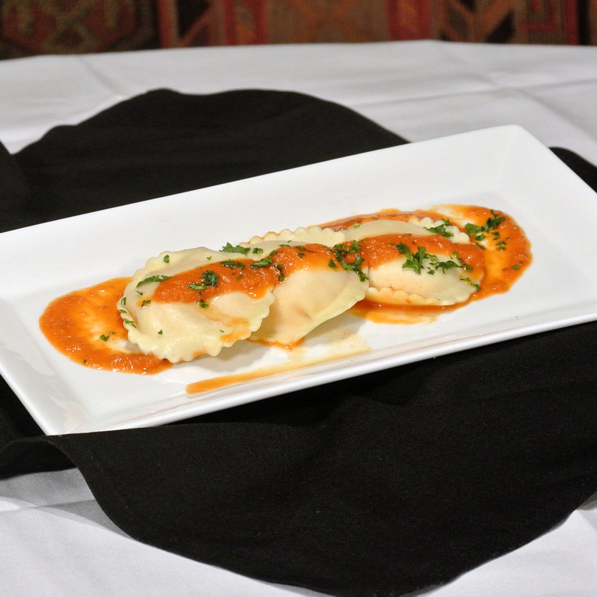 Prepared by Cactus Creek Prime Steakhouse Chef de Cuisine Marc Marin, enjoy this week’s dining specials, served December 6 – 15:
- Duck Leg Confit with a Grand Marnier &amp; Honey Demi-Glace
- Pan-Seared Petrale Sole with Lemon Caper Butter
- Lobster Ravioli with Vodka Marinara