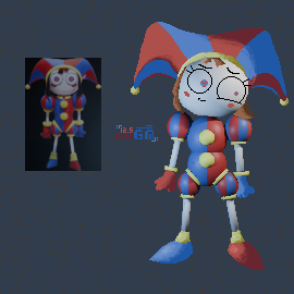 GMindRetro's tweet photo. My version of Pomni. I drew some parts in 2D and sculpted the rest in 3D, can you tell which ones?
#tadc #theamazingdigitalcircus #indieanimation #pomni #blender #mspaint #pixelart #lowresolution #lowpoly #mixedmedia #mspaintart #microsoftpaint #amazingdigitalcircus https://t.co/xSXLWiUmO6
