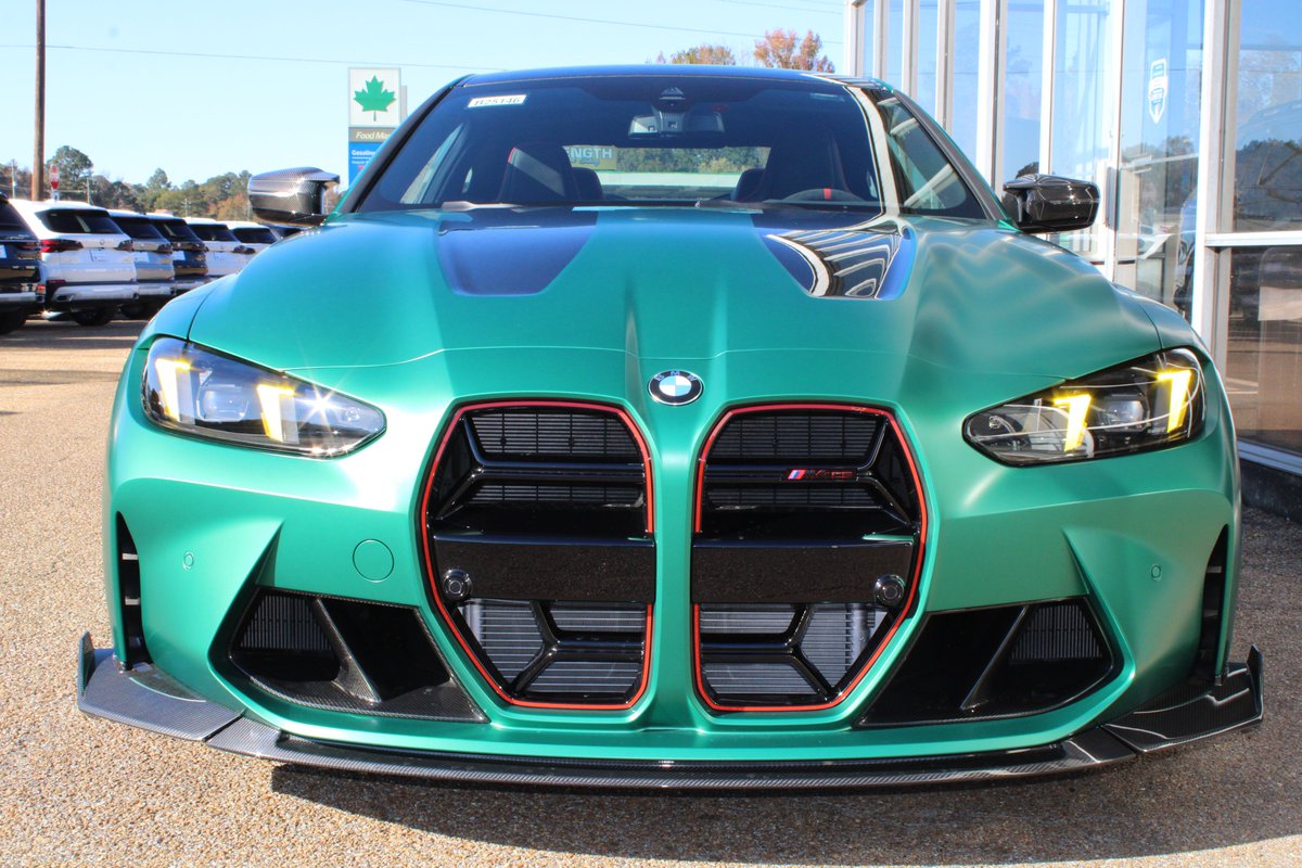 BMW_of_Meridian's tweet photo. The 2025 BMW M4 CS is Here!
This Beast is in Frozen Isle of Man Green BMW Individual Paint! The CS has a 3-liter M TwinPower Turbo Inline Six Cylinder with 543 HP and a 0 to 60 mph speed of 3.2 seconds!
601-483-8131
https://t.co/IIMYsjLOBT https://t.co/WEpXKf3eEd