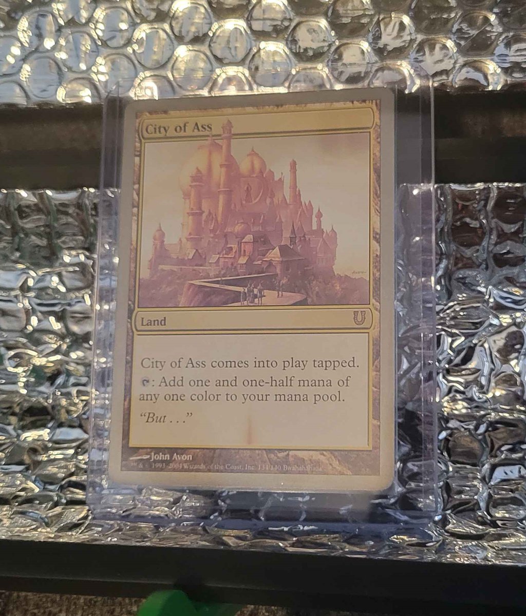 dmoochOnline's tweet image. 2025 will be the year of community events. The Foundation Pre-release event was a blast to host, and I'll 100% be hosting another event for Aetherdrift with an even better prize pool for the participants (The first prize was literal ass. Pic related). You should join!