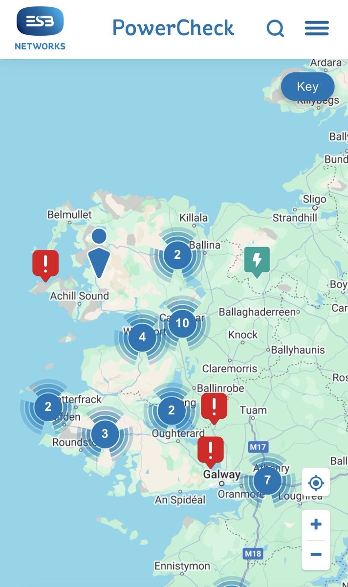radiomidwest's tweet photo. ⚠️🛑 POWER OUTAGES

Major Power outages across all corners of county Mayo and beyond tonight as a result of #StormDarragh 

With over 10,000 customers without power.

All estimated times of power restoration within the county is tomorrow at 5pm.

The red weather warning continues through the night until 3am.

People are advised to remain indoors for the duration of the red warning.