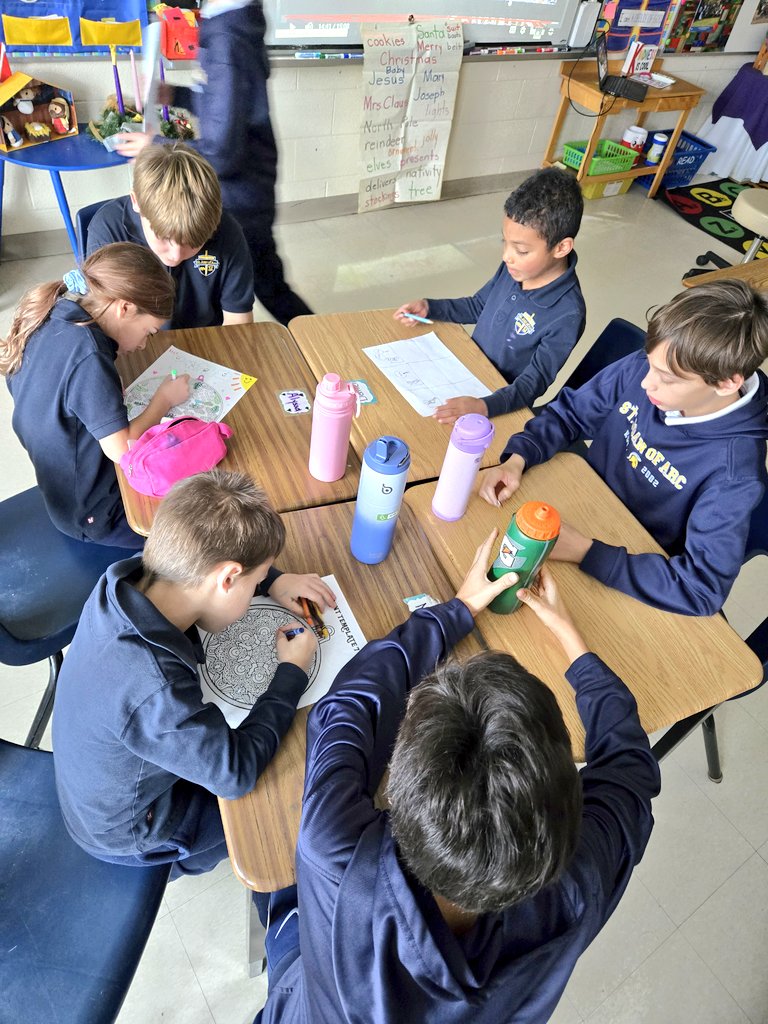 We always have the best Friday afternoons with our learning buddies! 🖍🫶🏻 📚 <a href="/sjoa5/">St. Joan of Arc</a>